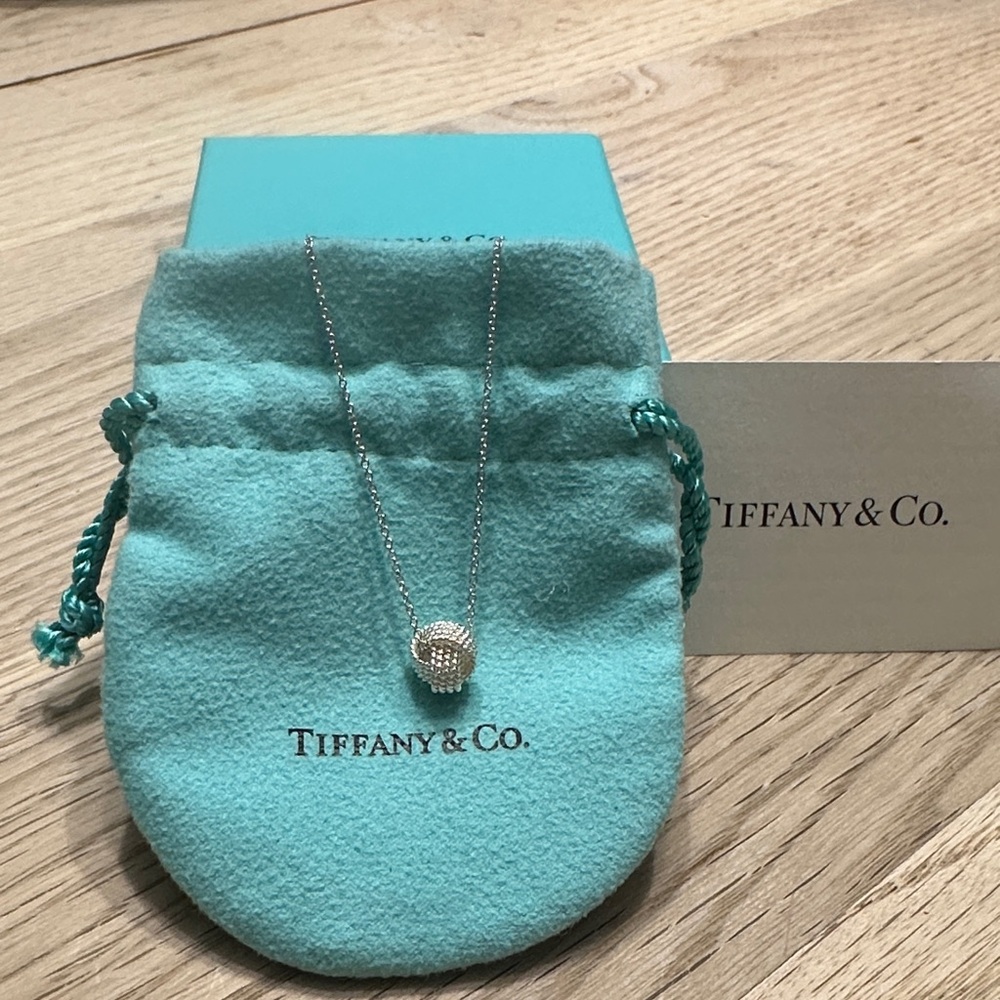 Tiffany & Co. Silver knot necklace